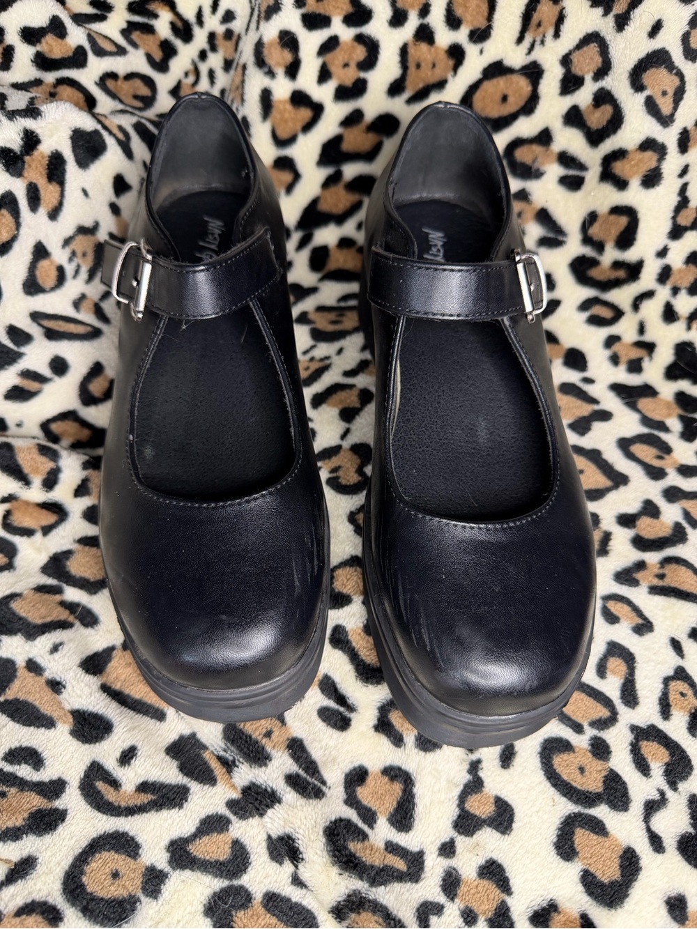 Nasty Gal Black Mary Jane Platform